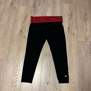 Y2k PINK Victoria's Secret Red Yoga Top - red and black foldover